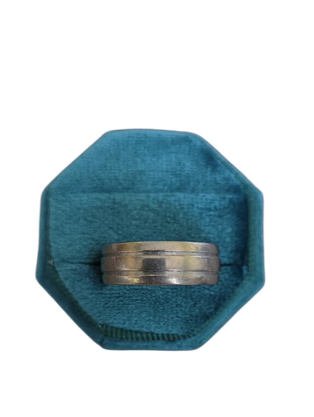 Size 10 Silver Toned Polished Band